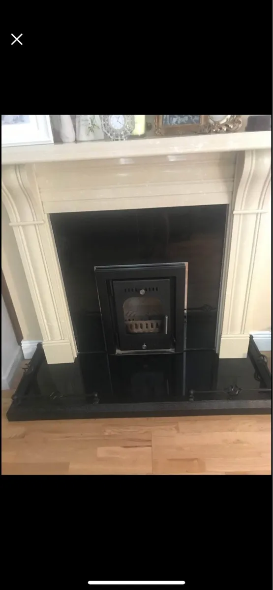 Polished stone fireplace - Image 2