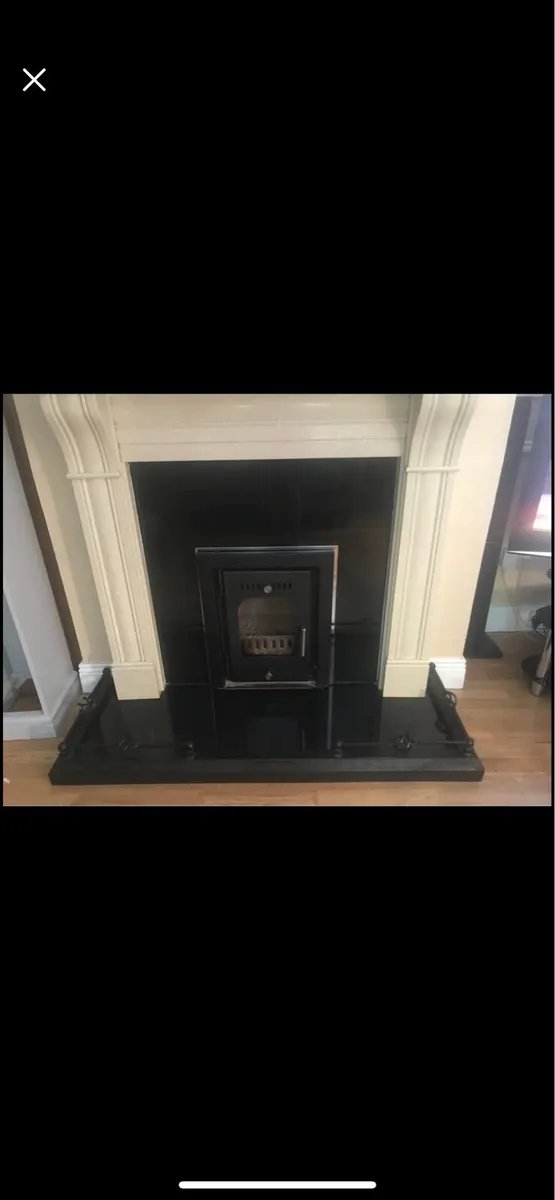 Polished stone fireplace - Image 3