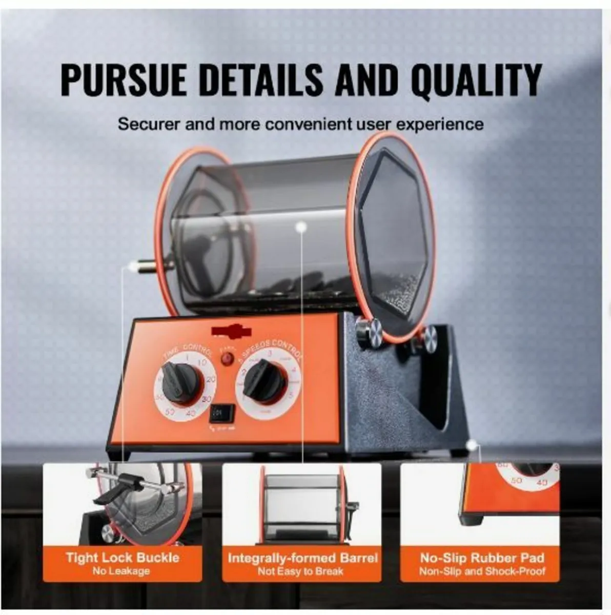 5kg Rotary Tumbler Surface Polisher Jewelry Polis - Image 3