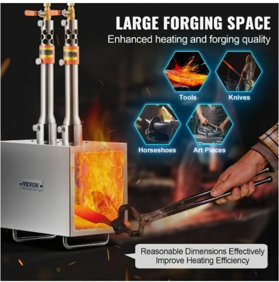 Portable Propane Forge 2 Burner Farrier - Image 3
