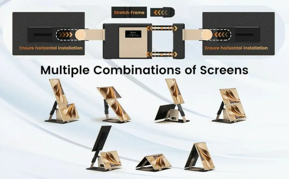 Brand New 15.6 Triple Screen Laptop Extender - Image 4