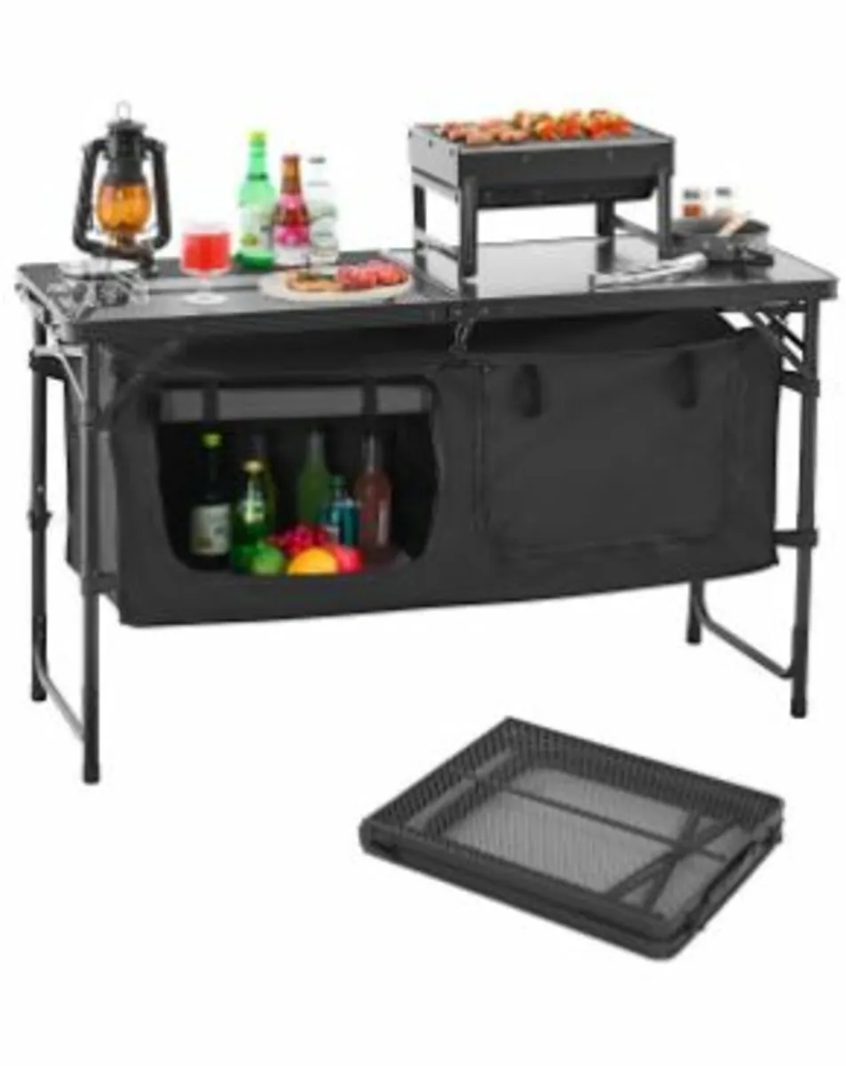 Camping Kitchen Table Folding Portable - Image 1