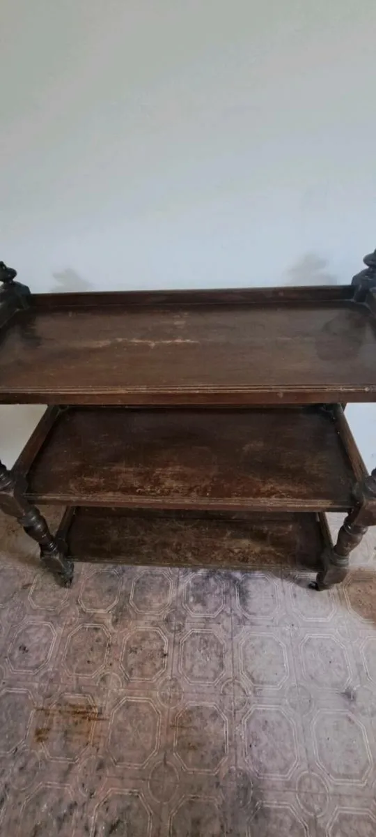 Mahogany dumb waiter - Image 2