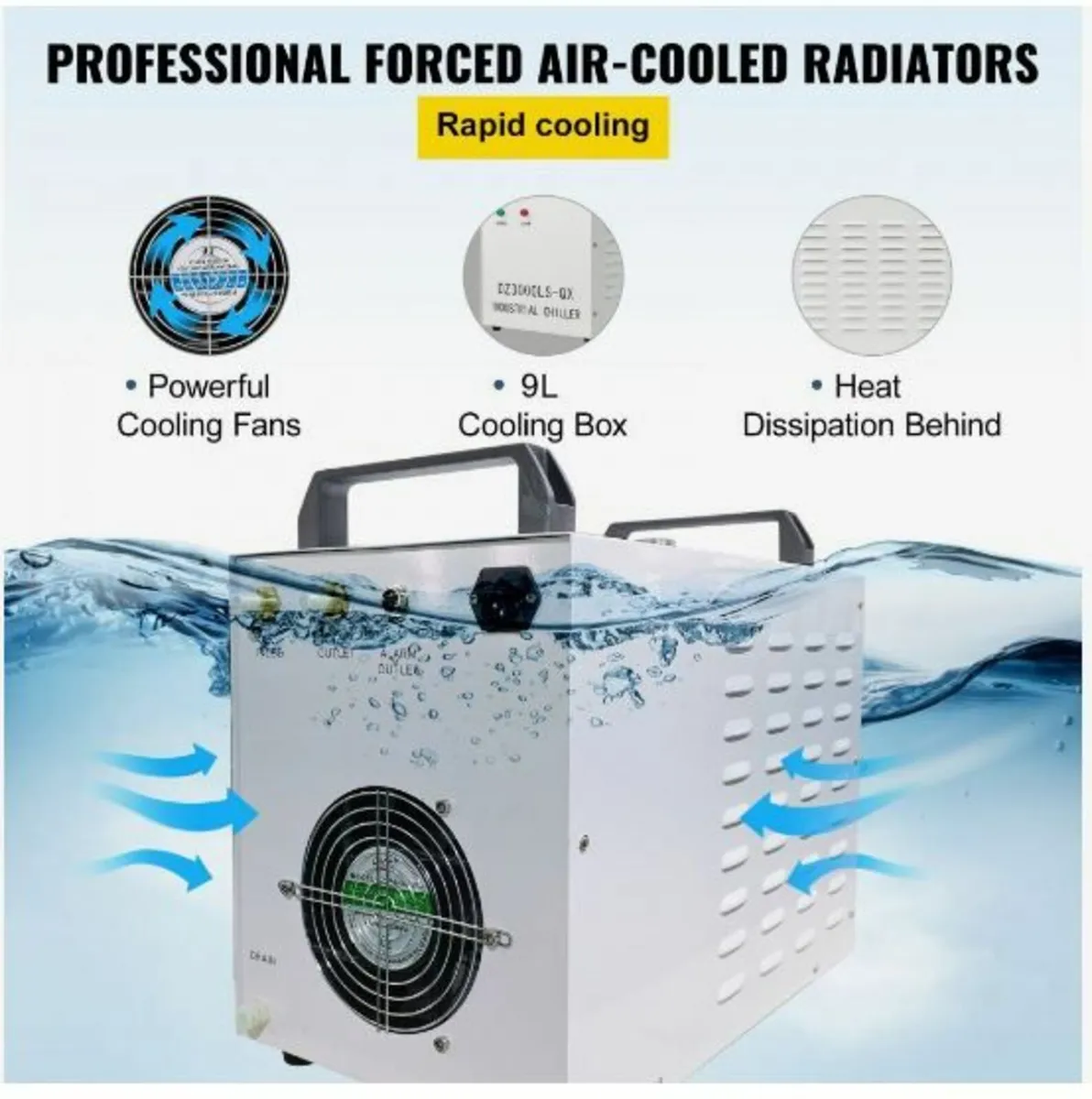 9L Tank Water Chiller CW-3000DG - Image 3