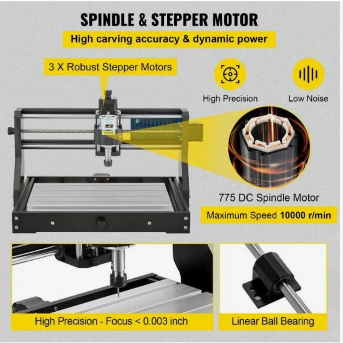 CNC 3018 Pro 300×180×45mm CNC Machine - Image 4