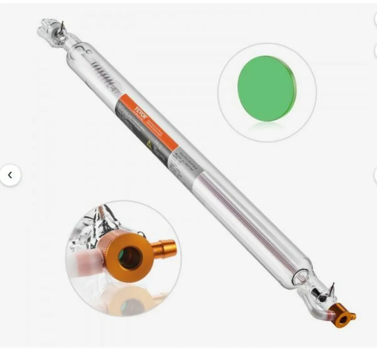 Laser Tube 50W CO2 Laser Tube 850 mm Length 50 mm - Image 1