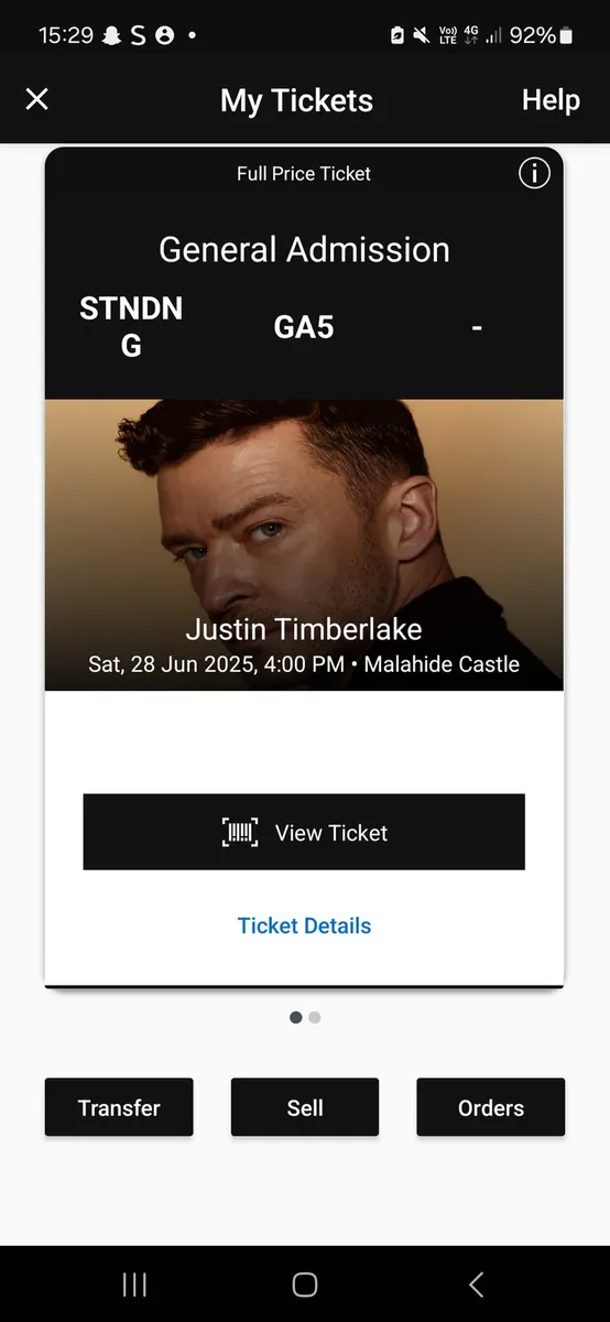 Justin Timberlake tickets - Image 2