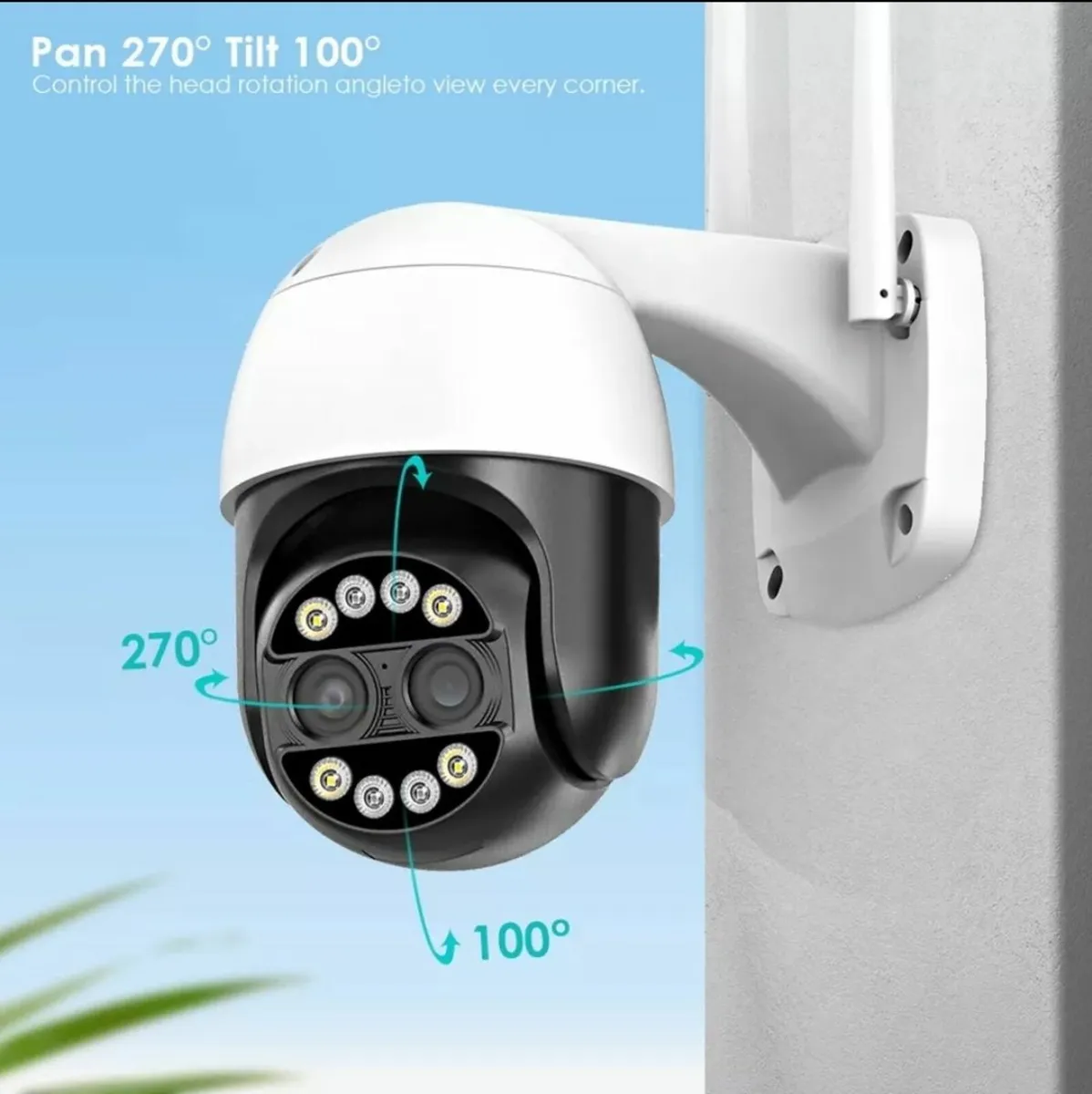Dual Lens Zoom Camera Clear View 8MP Smart WiFi - Image 2