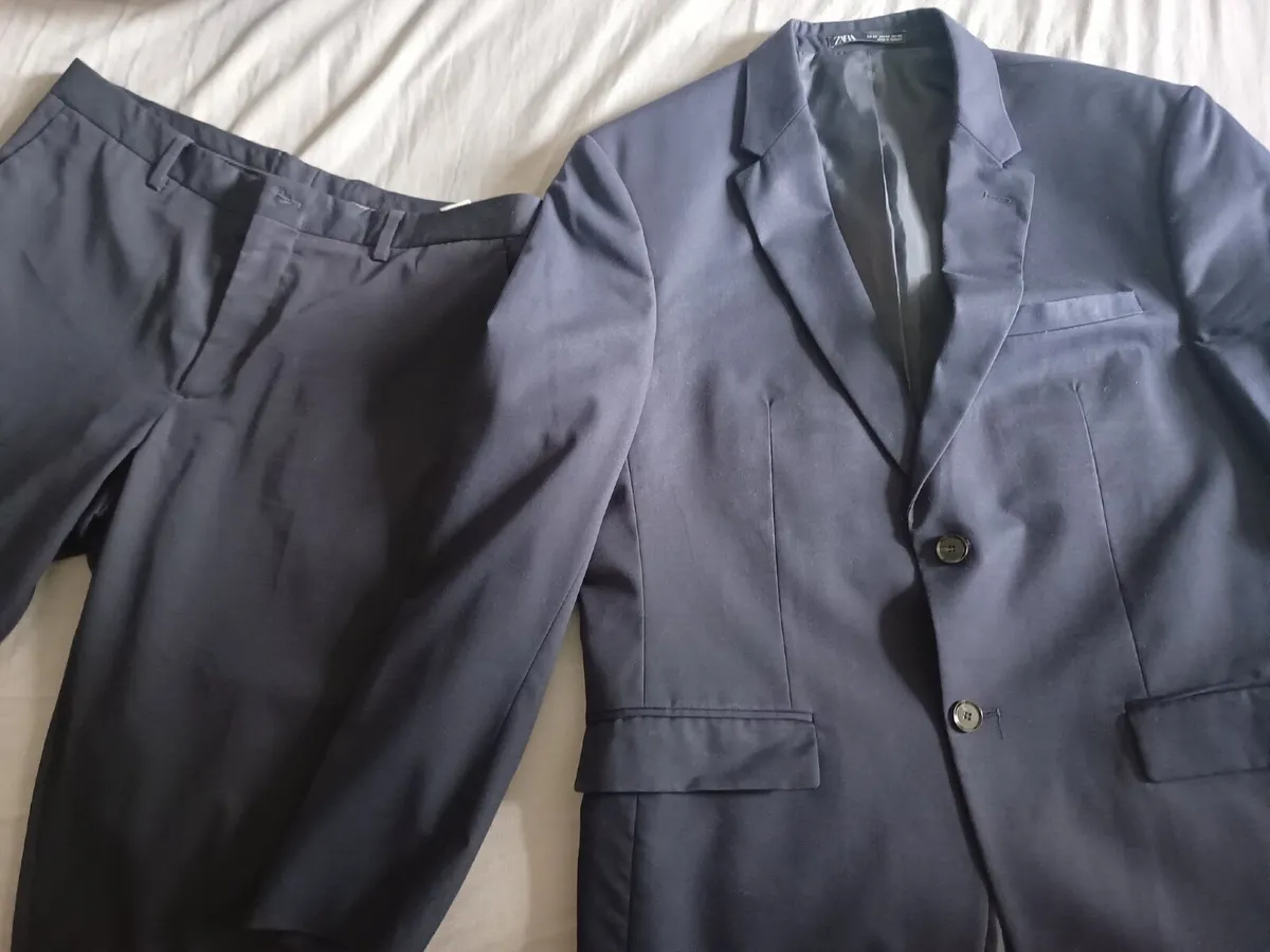Zara Navy Men's Suit & Trouser Set - Image 2