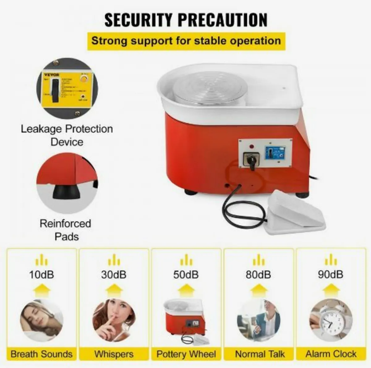 Electric Pottery Wheel Ceramic Machine 25cm - Image 2