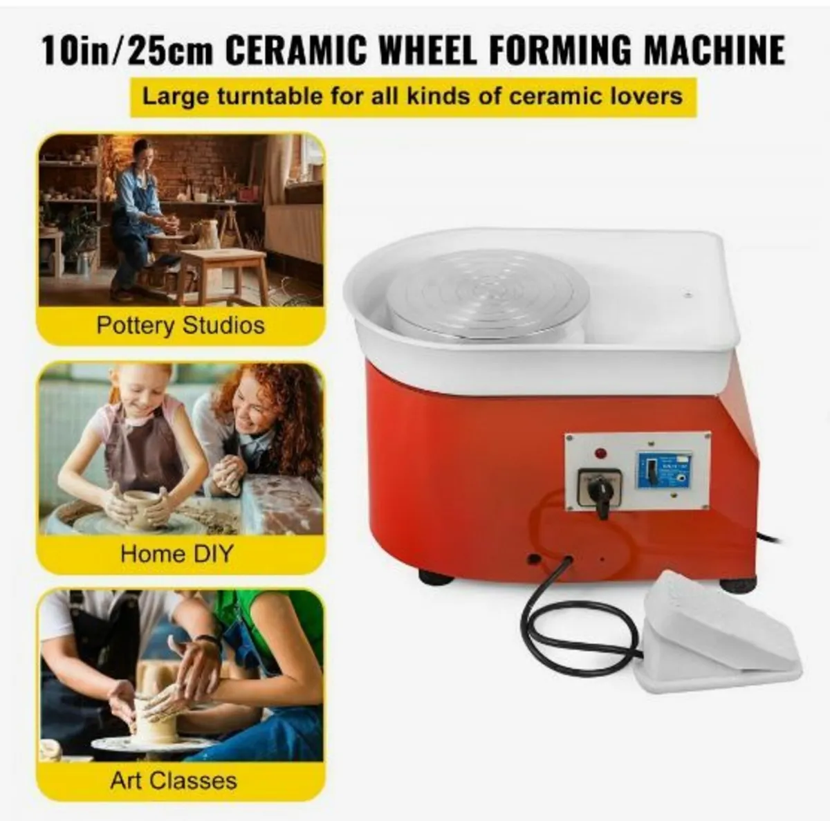 Electric Pottery Wheel Ceramic Machine 25cm - Image 3