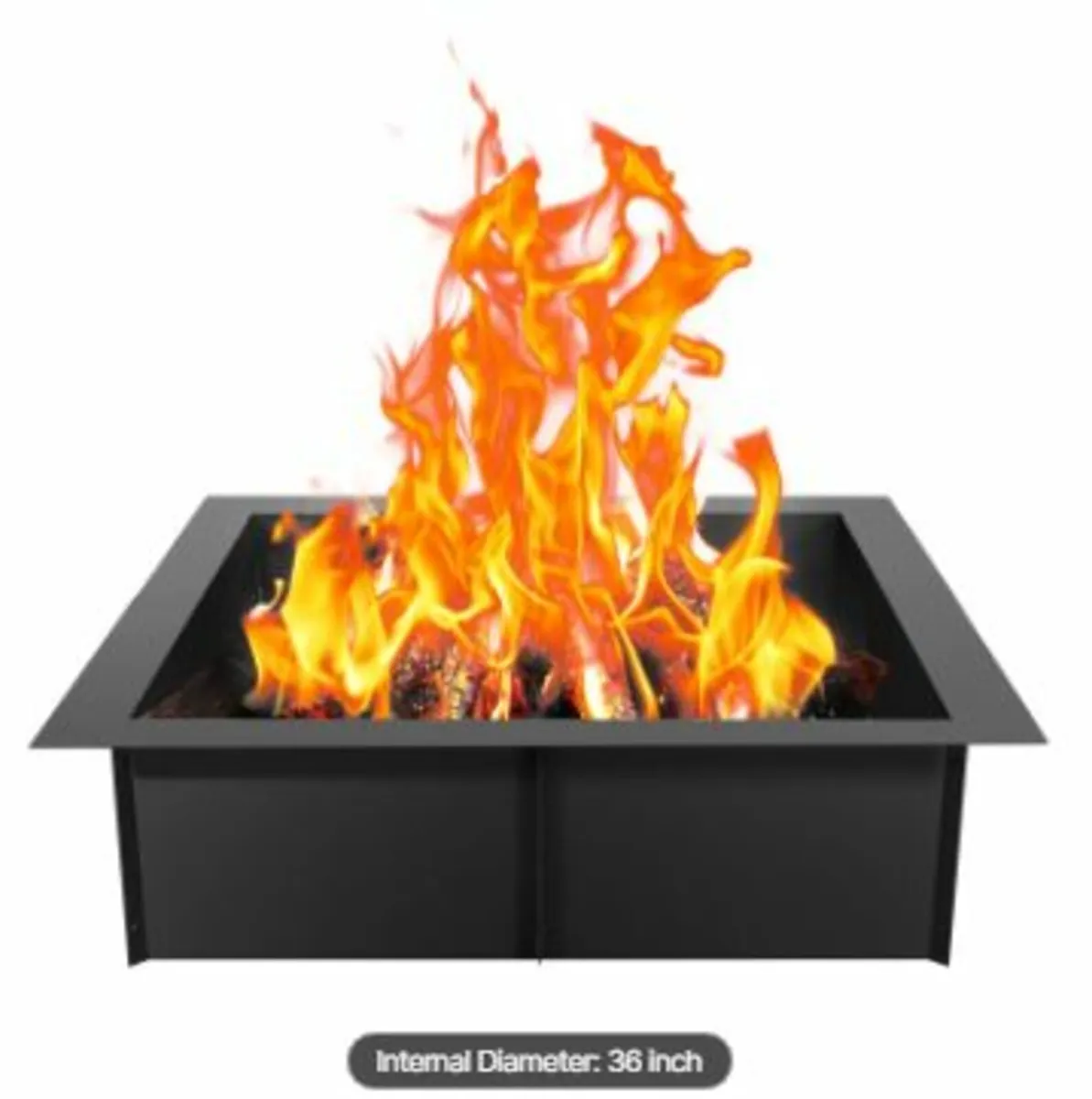 Fire Pit Ring Square 42x42 in Outer Steel Liner DI - Image 1