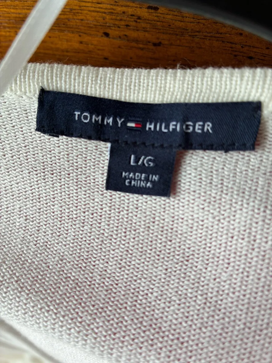 Tommy Hilfiger cream waterfall cardigan - Image 2