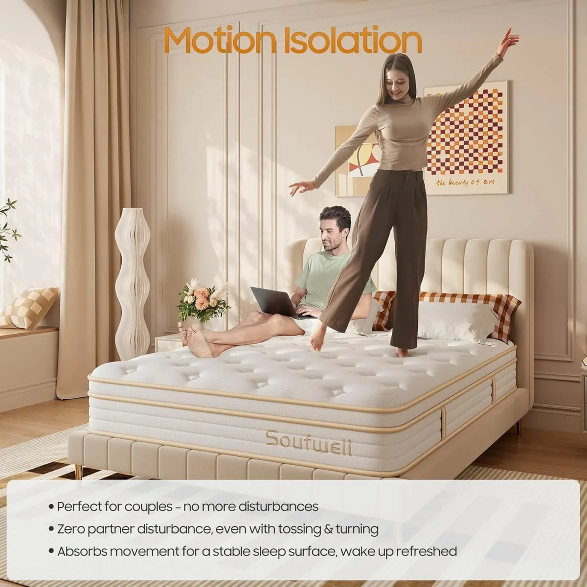 Single Mattress 10 Inch, Memory Foam 90x190x25cm - Image 4