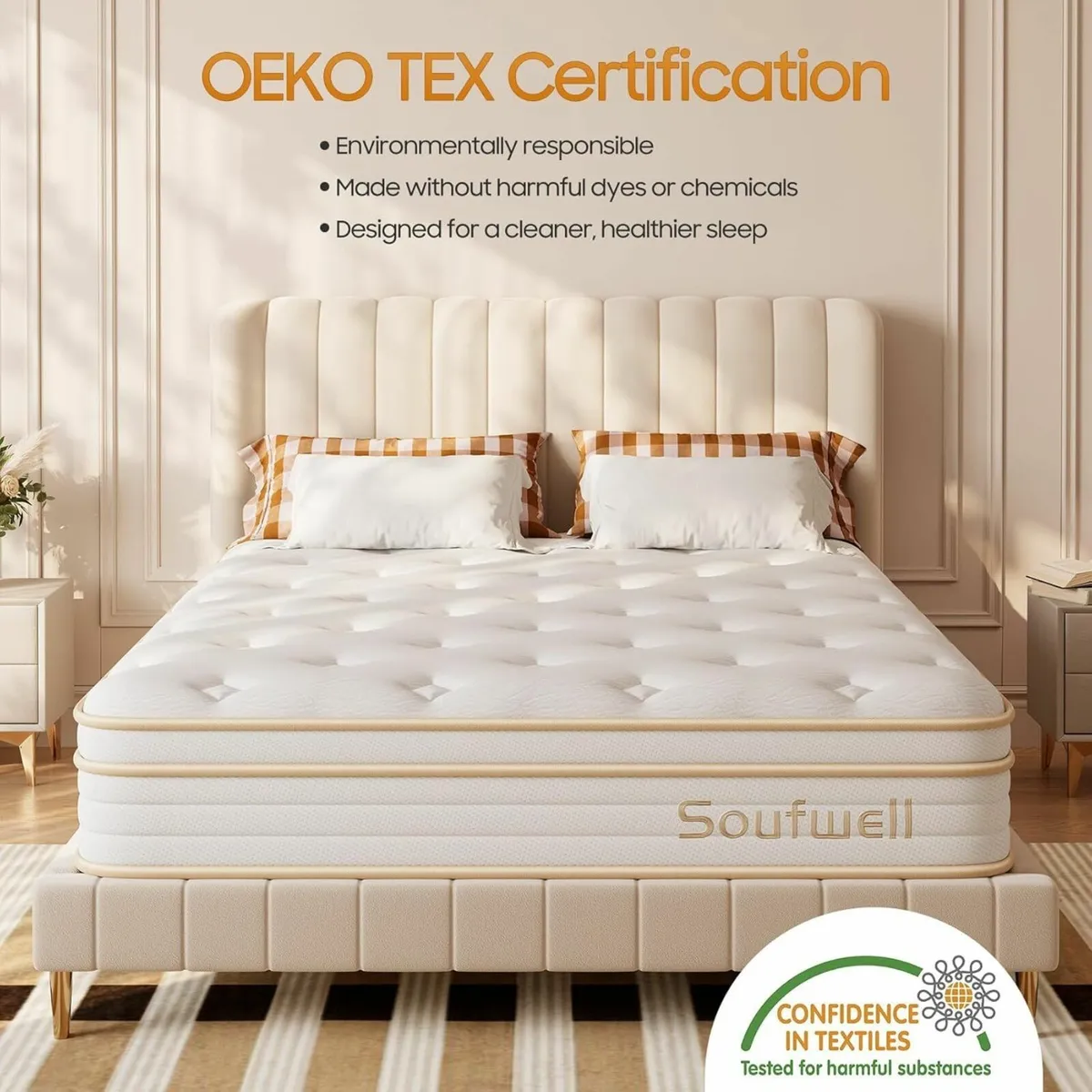 King Mattress Orthopedic Memory Foam 150x200x25cm - Image 1