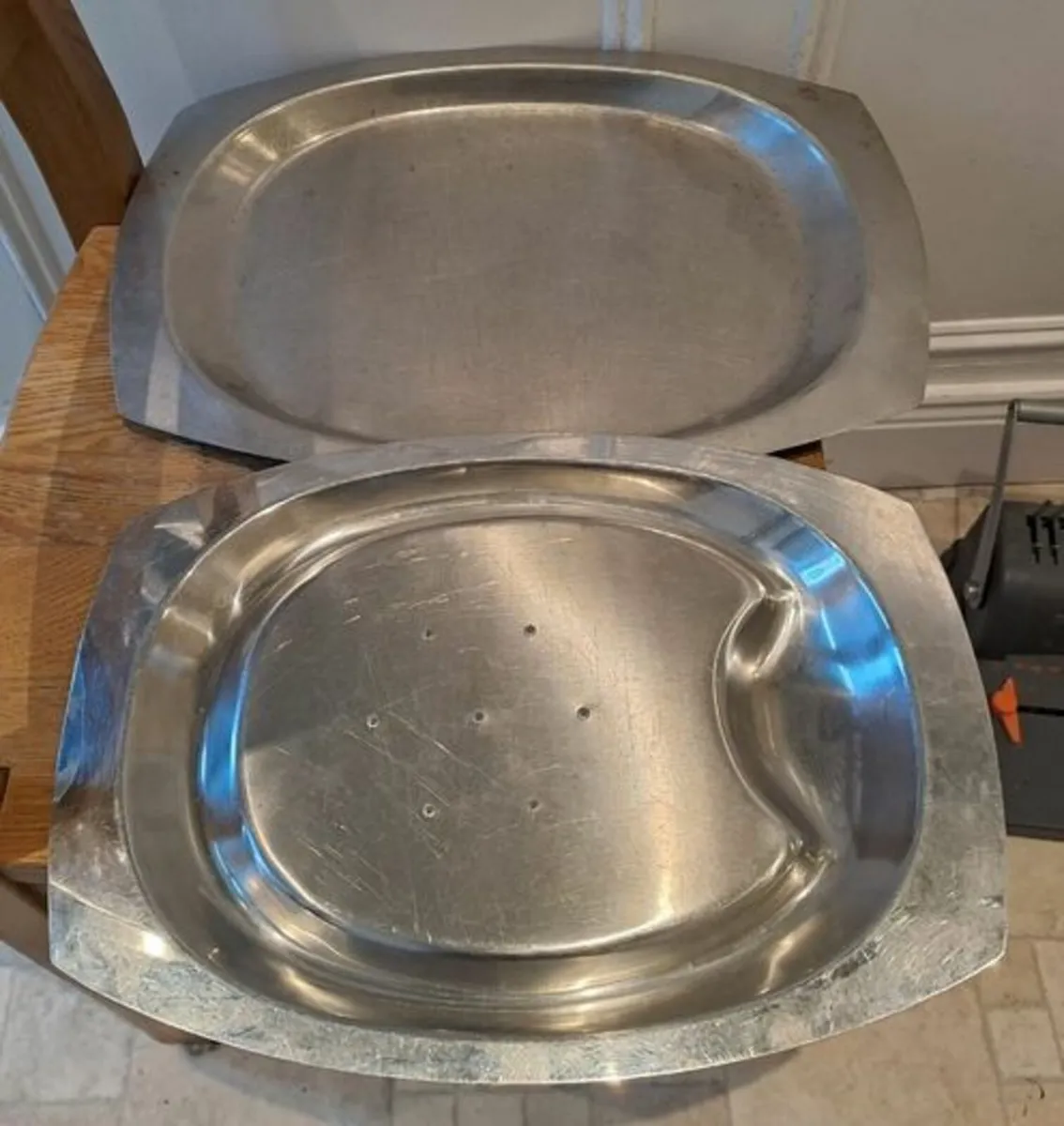 Meat carving platter and serving platter - Image 3