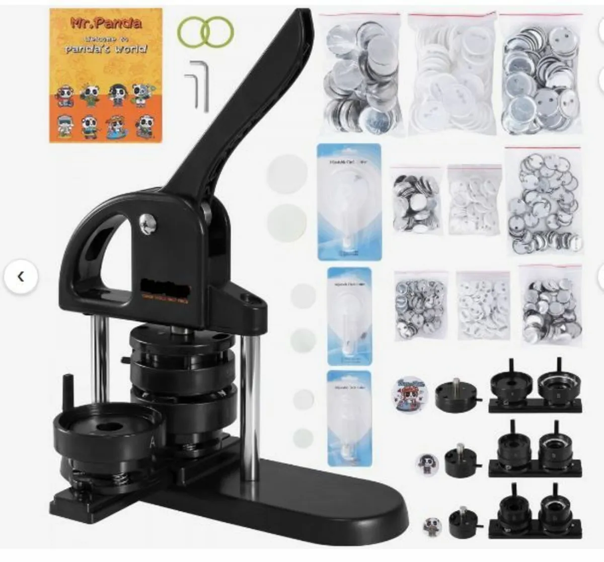 Button Maker Machine, 1/1.25/2.28 inch(25/32/58mm) - Image 1