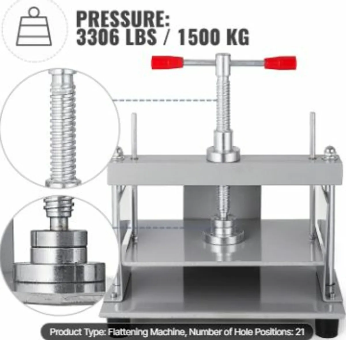 Manual Paper Press Machine, 12x8.6 inch for A4 Si - Image 4