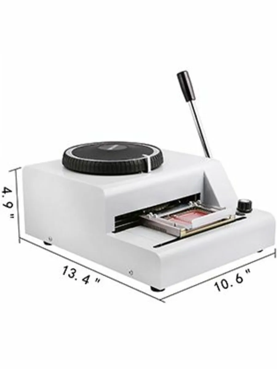Manual Card Embossing Machine 72 Character Max - Image 2