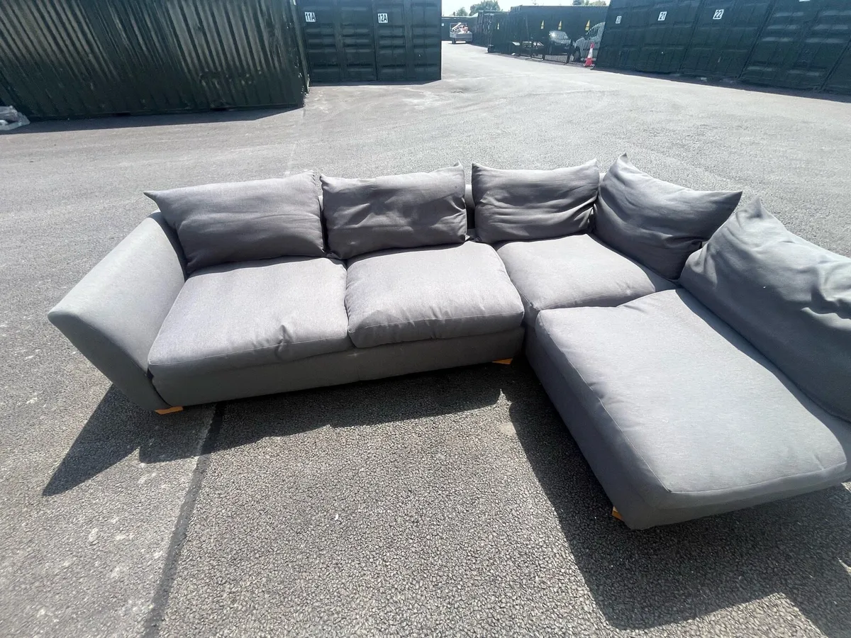 Navy corner sofa l shaped delivery avb - Image 2
