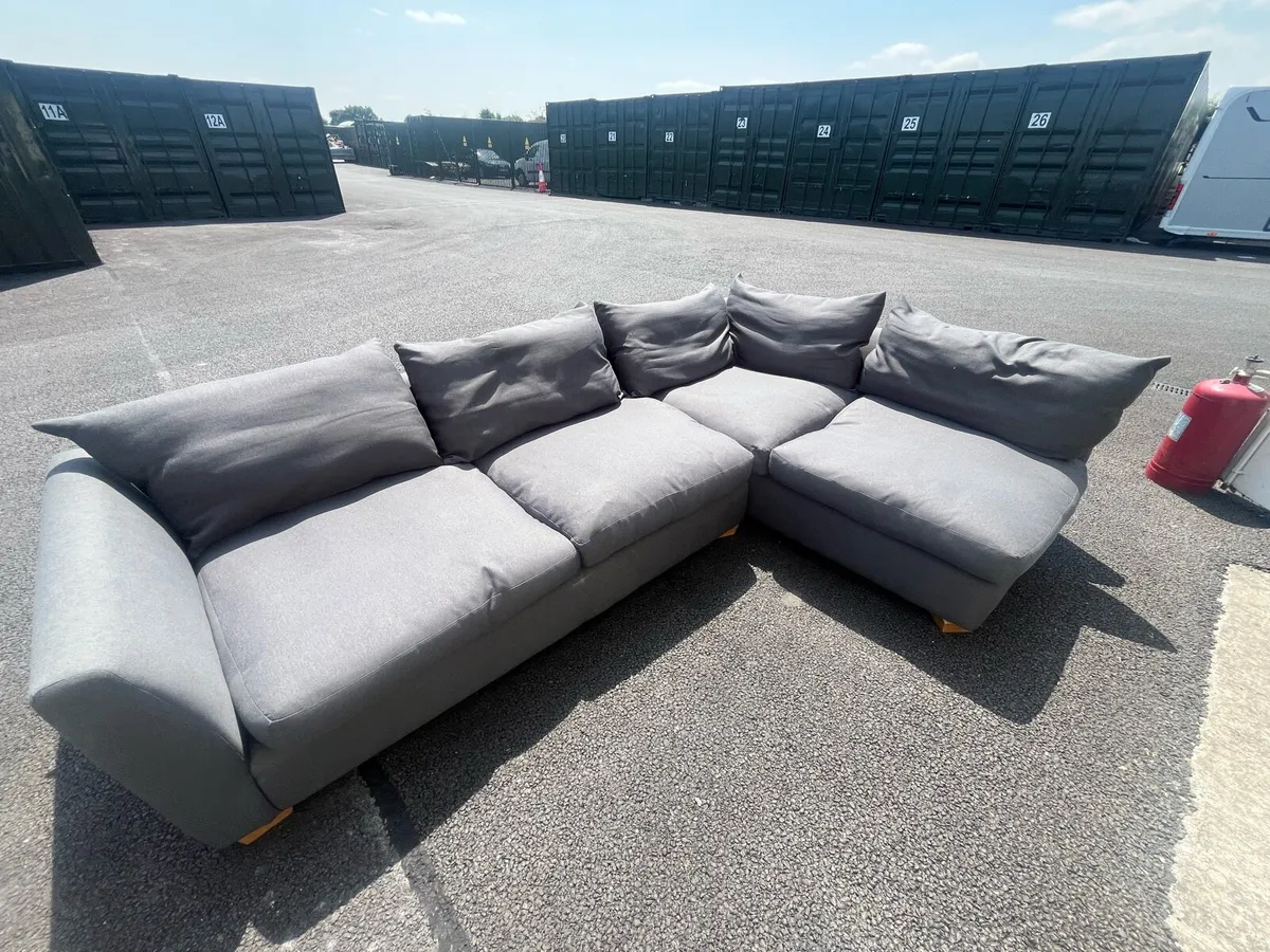 Navy corner sofa l shaped delivery avb - Image 3