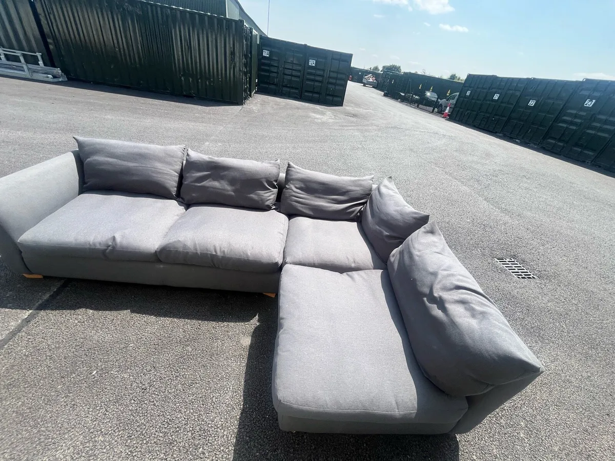 Navy corner sofa l shaped delivery avb - Image 4