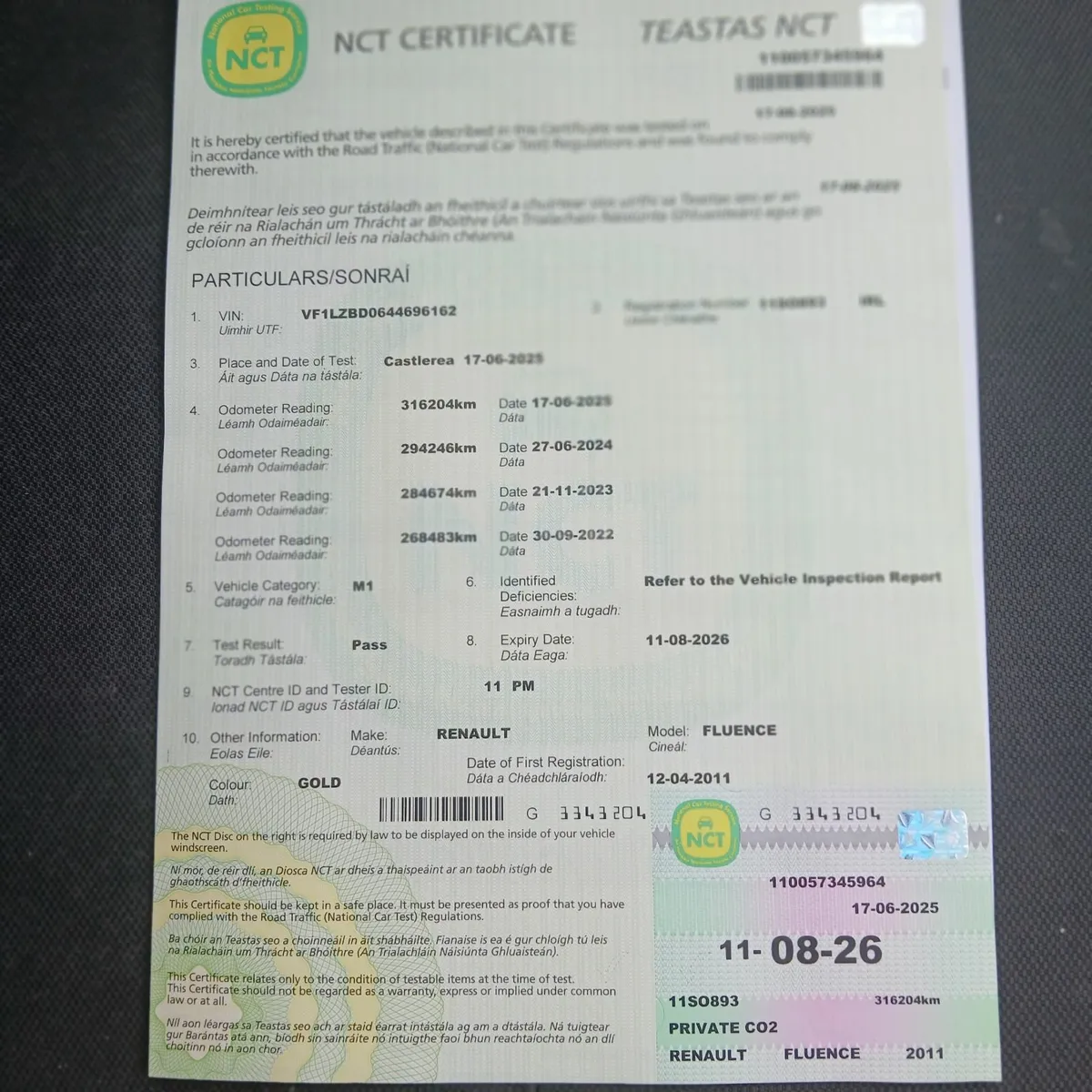 Renault Fluence 2011  ( Tax And New Test today.) - Image 1
