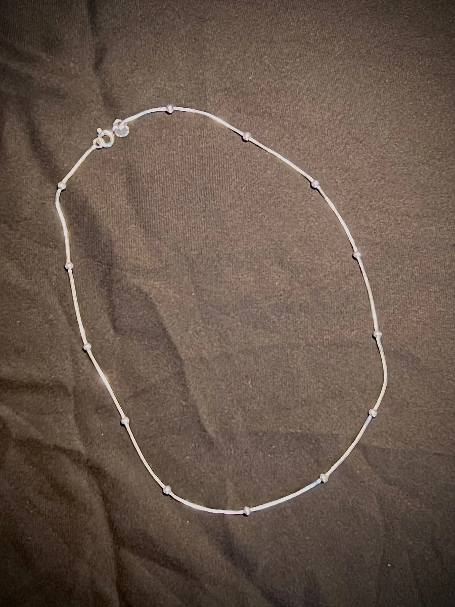 Necklace Ball Chain, New in 925 Italian Silver - Image 3