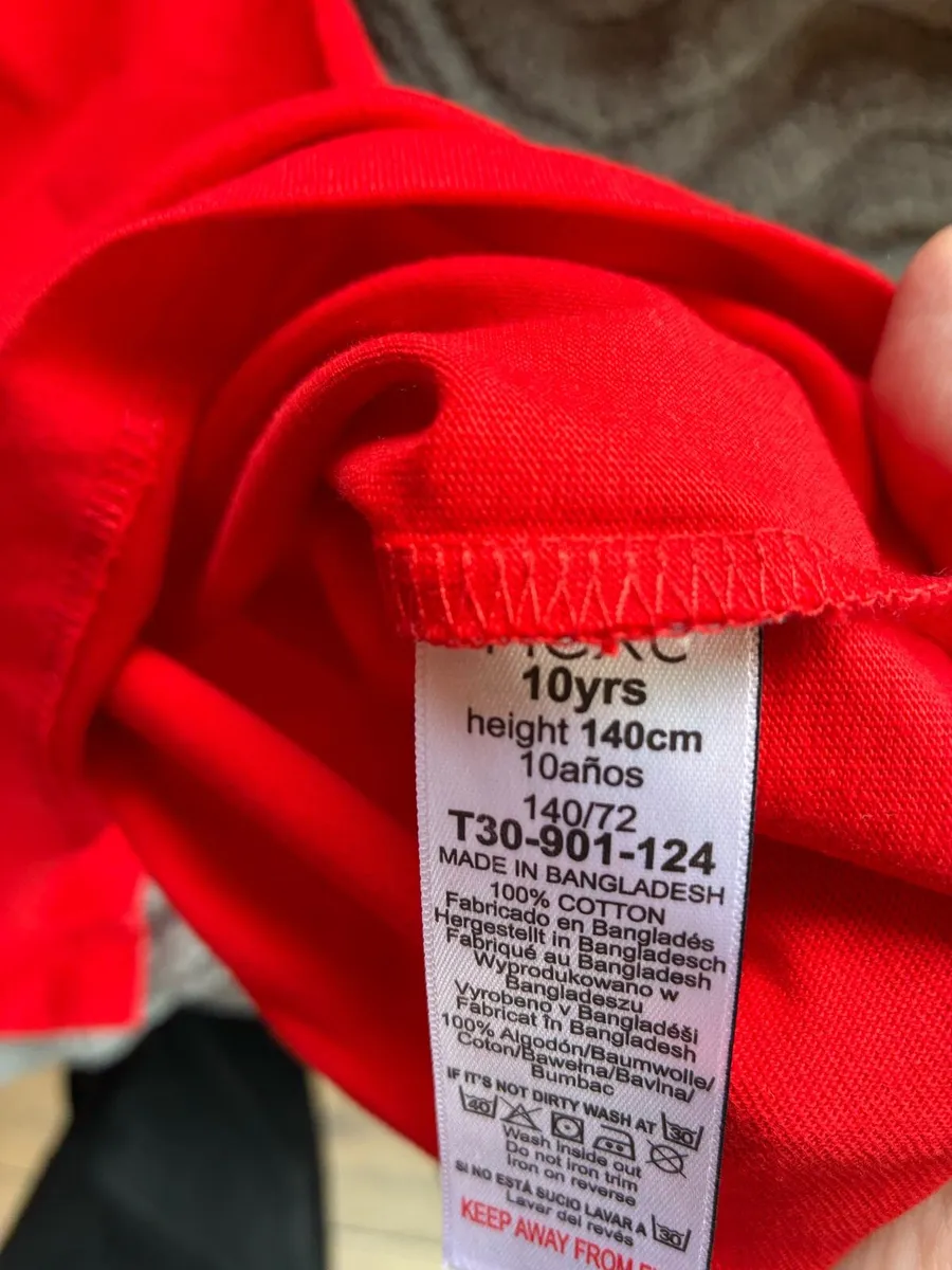 Boys red Next tshirt - Image 4