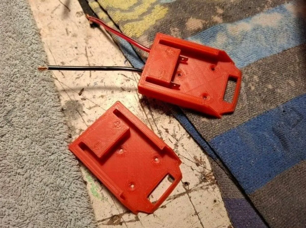 Parkside x20v battery/power wheels adapter