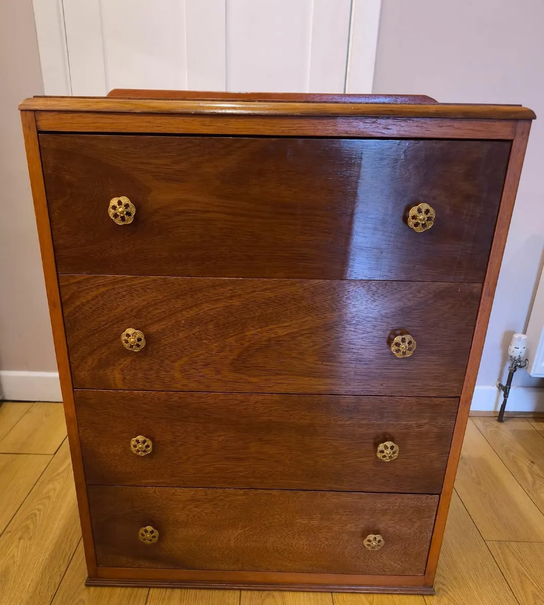 2 x Teak Chest of Drawers - Image 1
