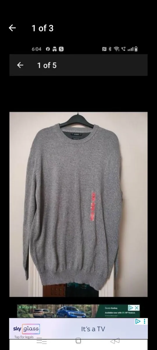 Dunne stores grey Round neck Jumper. New with tags - Image 1