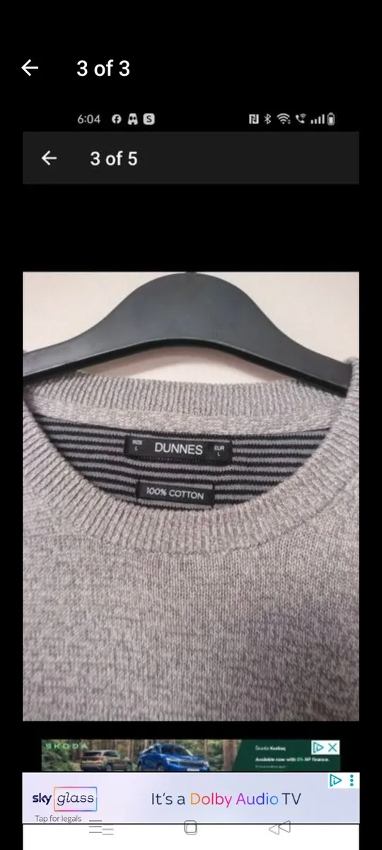 Dunne stores grey Round neck Jumper. New with tags - Image 3