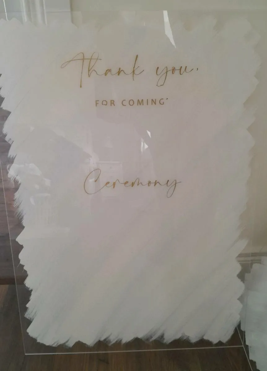 Wedding acrylic signs - Image 1