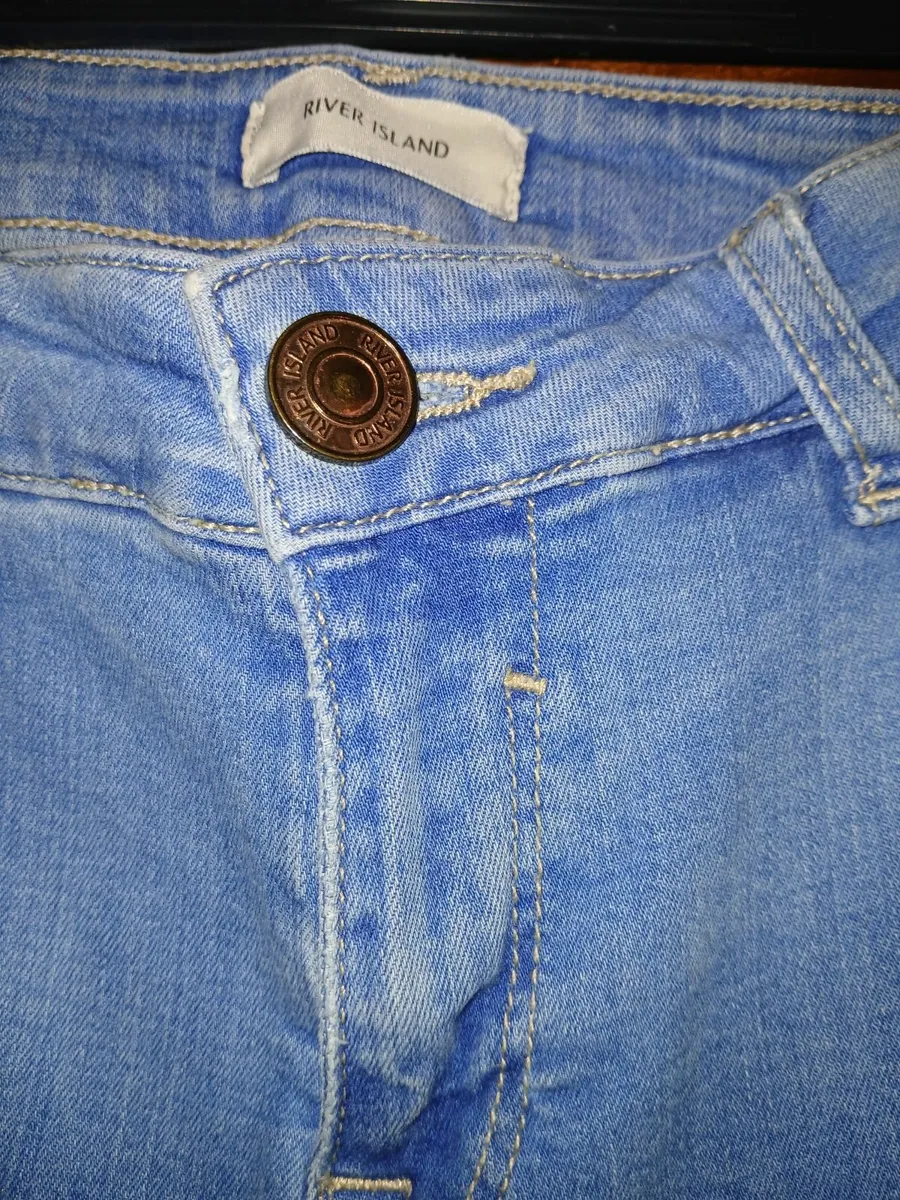 River Island Ripped Jeans Size 14 - Image 3