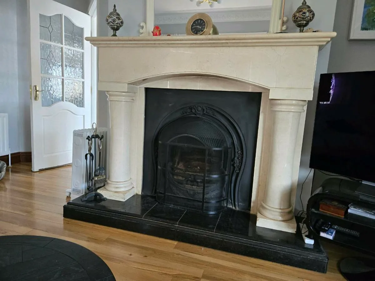 Marble fireplace