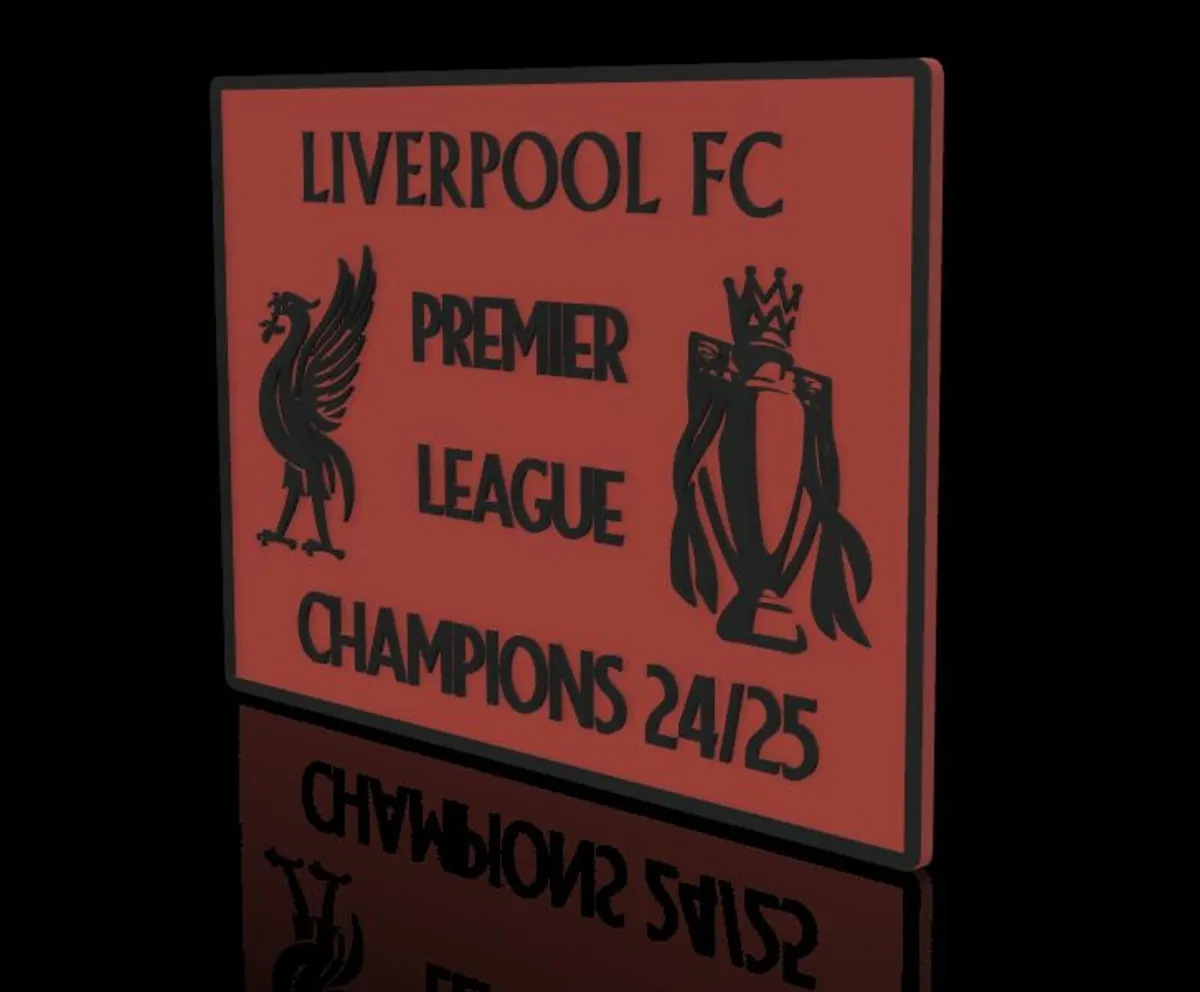 Liverpool FC Premier League Winners Plaque. - Image 1