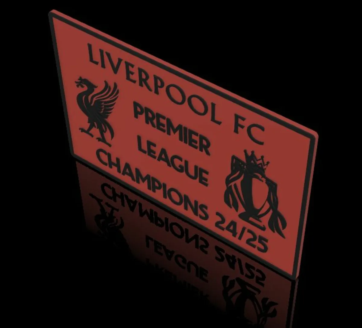 Liverpool FC Premier League Winners Plaque. - Image 2