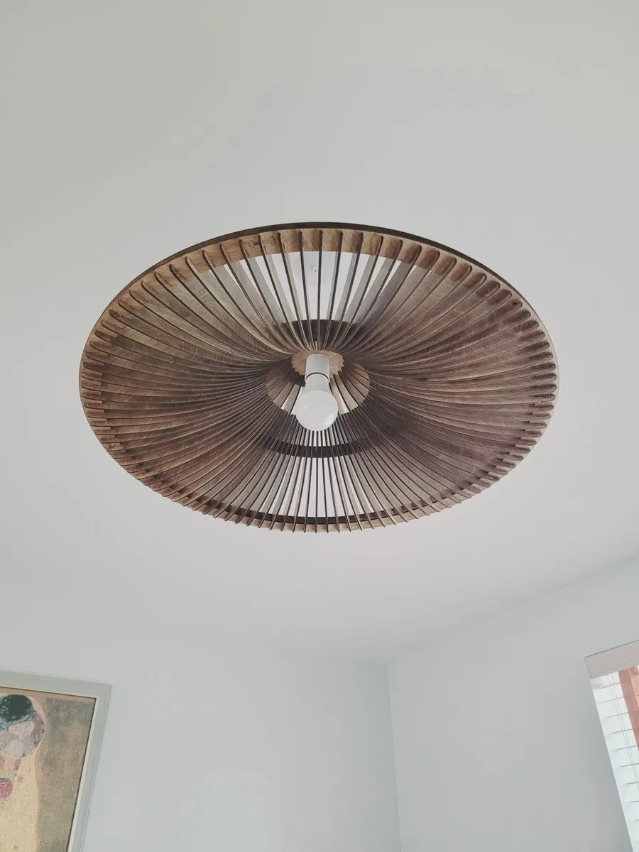 Large wooden lampshade - Image 2