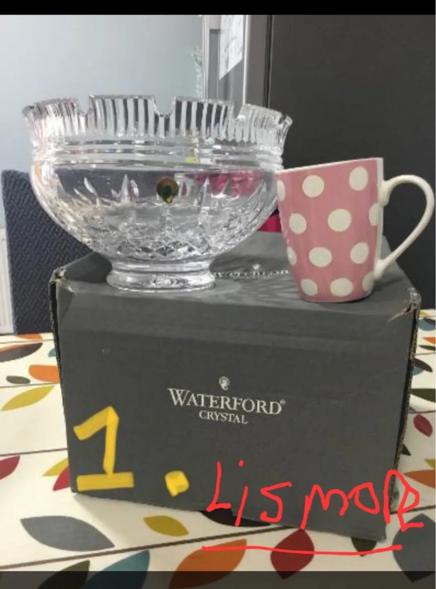 lismore castle Waterford crystal 10 inch bowl - Image 1