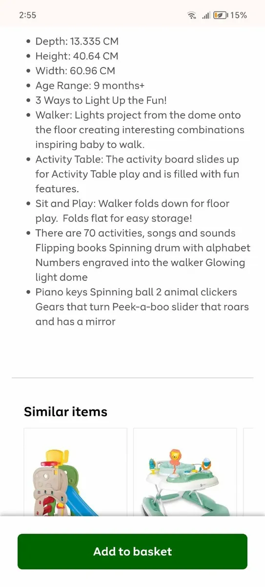 Little Tikes 3 in 1 Stroller - Image 2