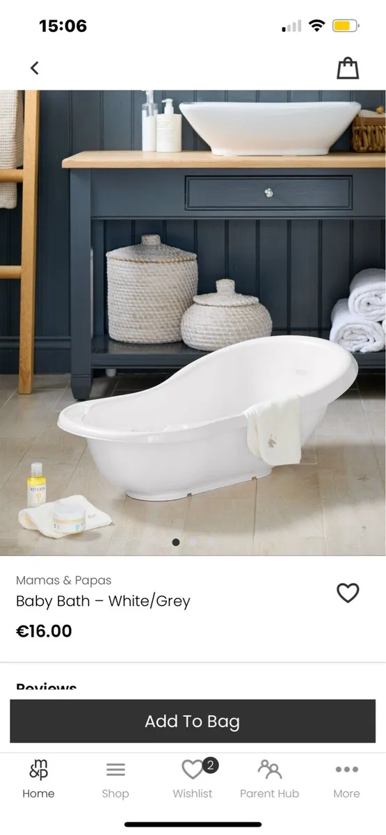 Mamas & papas baby bath - Image 2