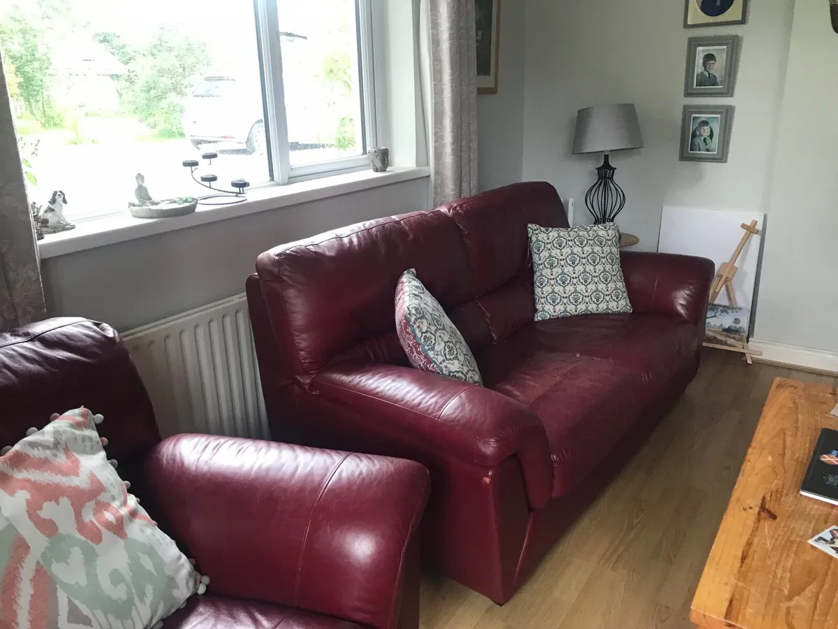 Leather Couch - Image 1