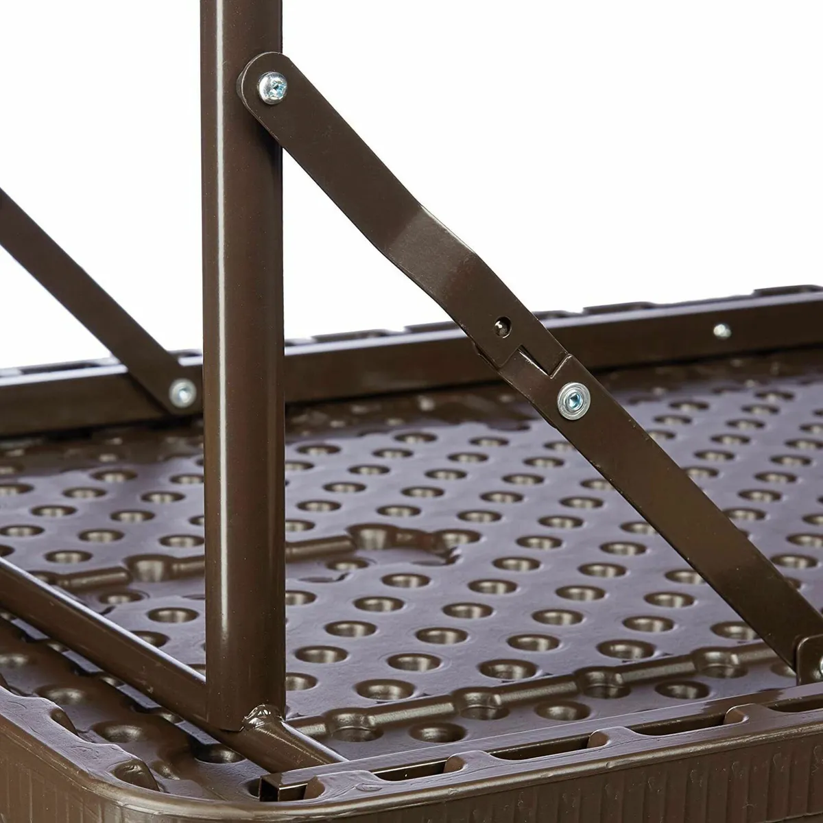 Rattan Look Weatherproof Folding Garden Table - Image 3