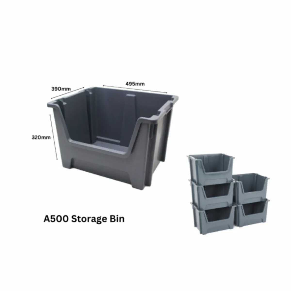 Pack of 5 Storage Boxes - Image 2