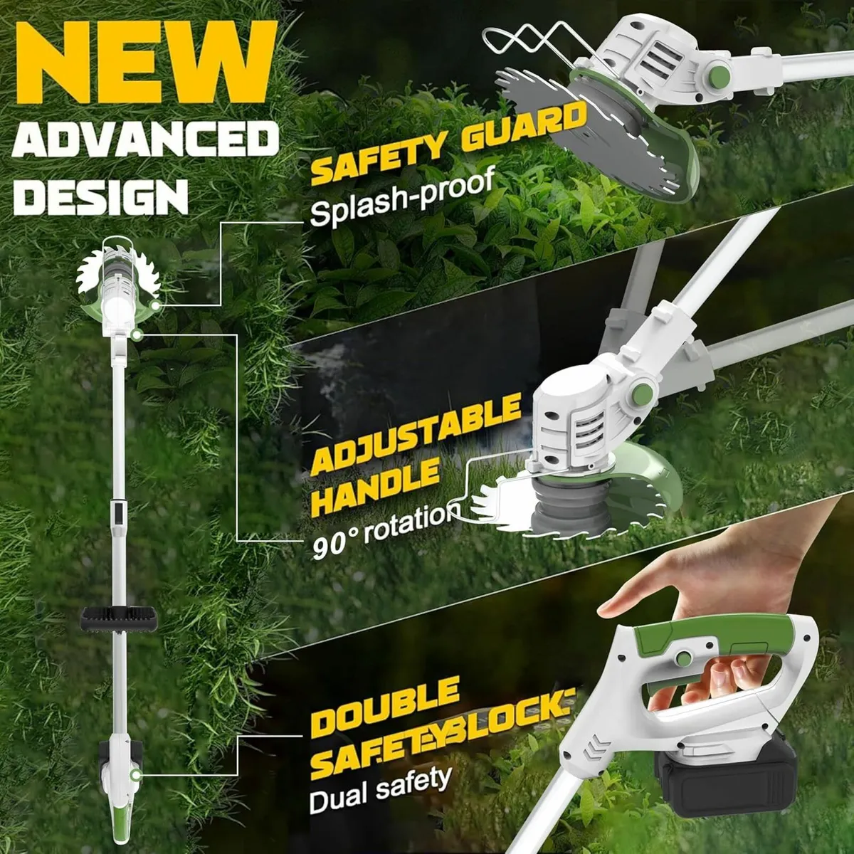 Metal Blade Cordless Strimmer Grass Trimmers - Image 4