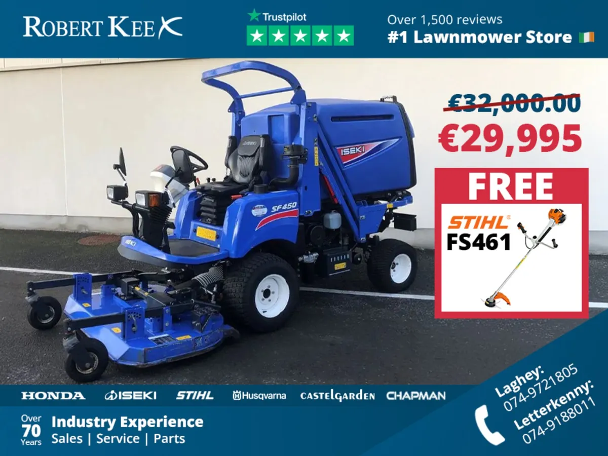 ISEKI SF450 Professional Front Deck Mower PROMO! - Image 1