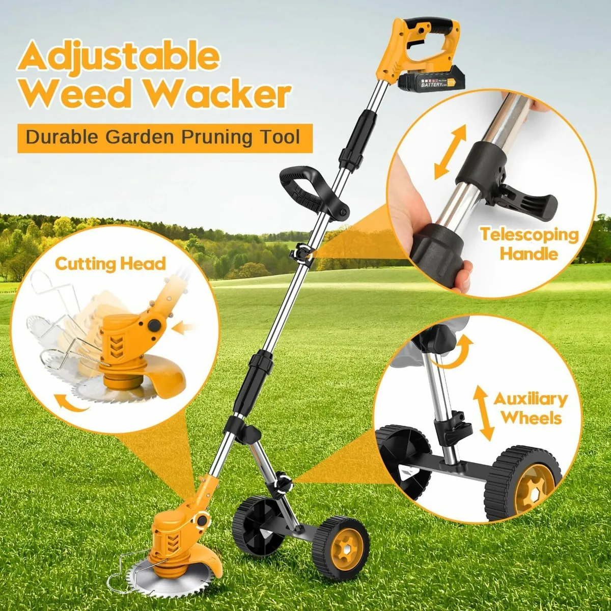 Cordless Strimmer 3 in 1 Electric Garden Strimmer - Image 3