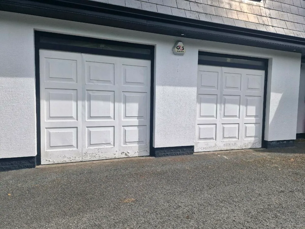 2 x Electric Garage Doors & 1 x Std Garage Door - Image 1