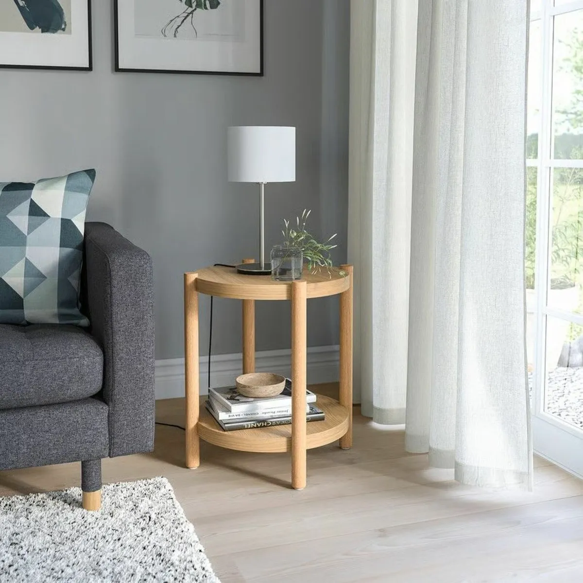 Ikea Listerby  Oak Side Table - Image 3